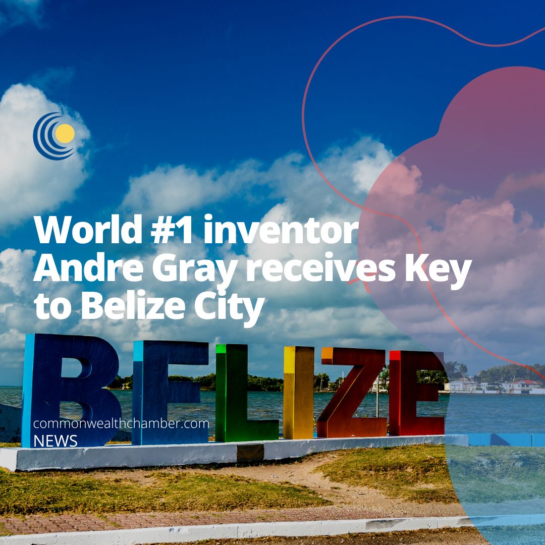 World #1 inventor Andre Gray receives Key to Belize City