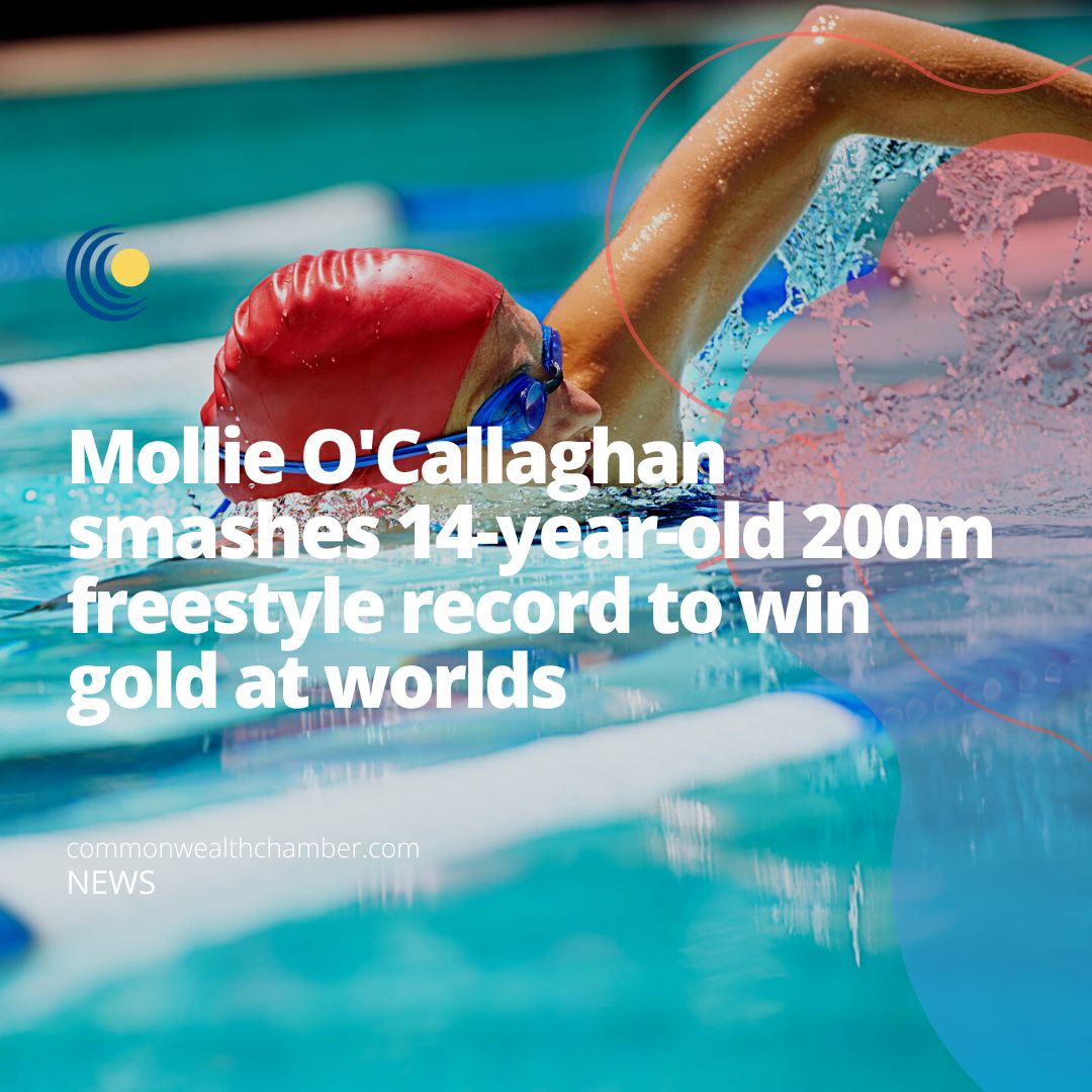 Mollie O’Callaghan smashes 14-year-old 200m freestyle record to win gold at worlds