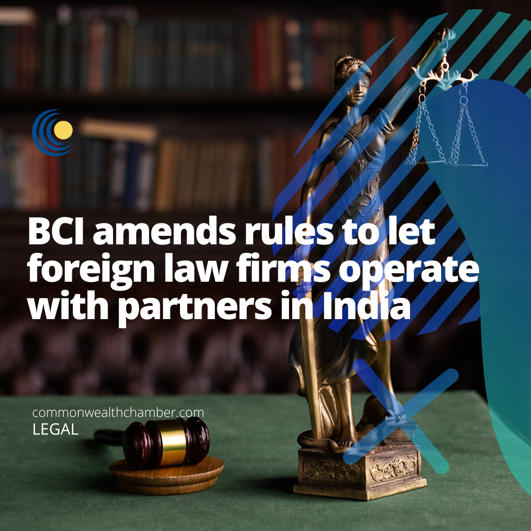 BCI amends rules to let foreign law firms operate with partners in India