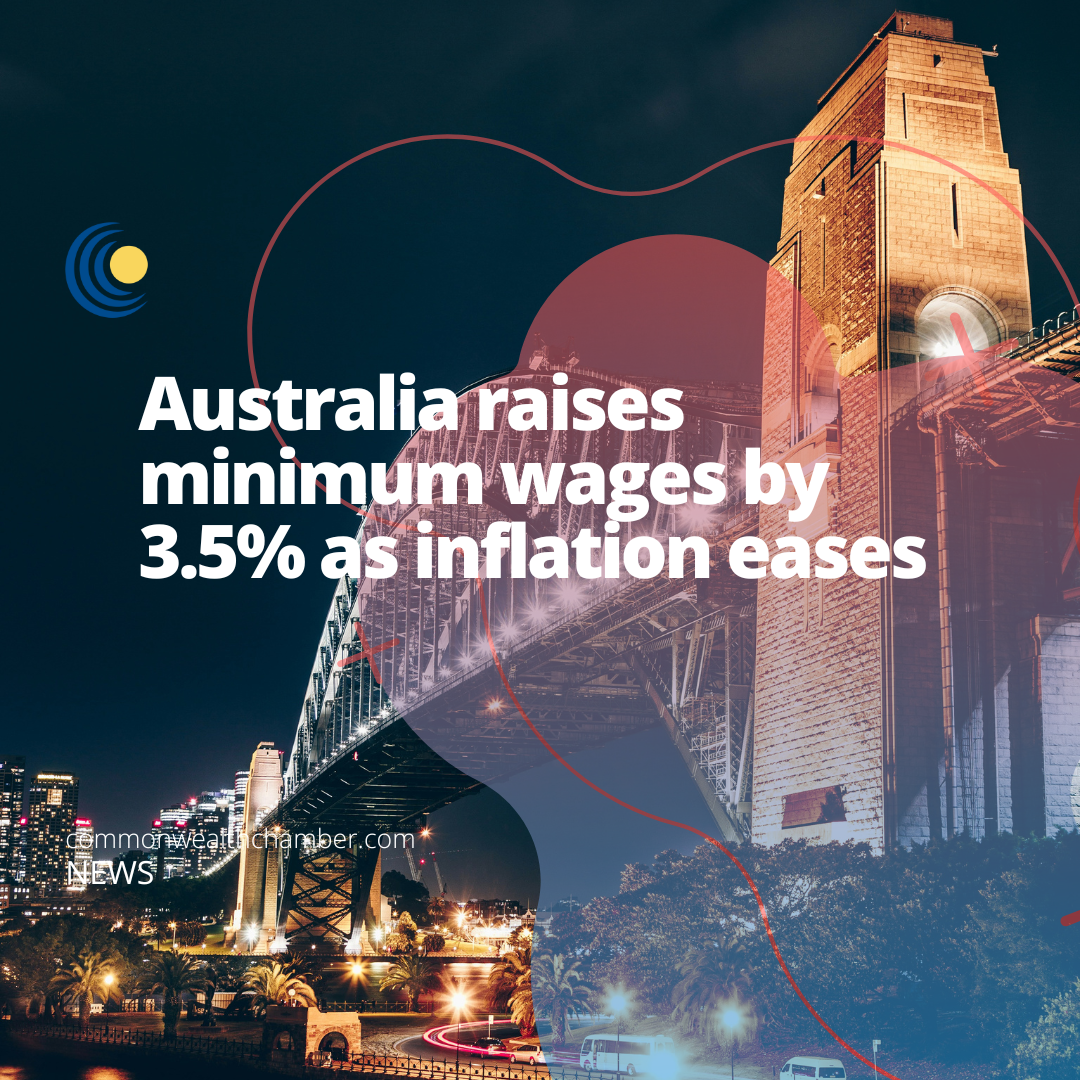Australia raises minimum wages by 3.5% as inflation eases