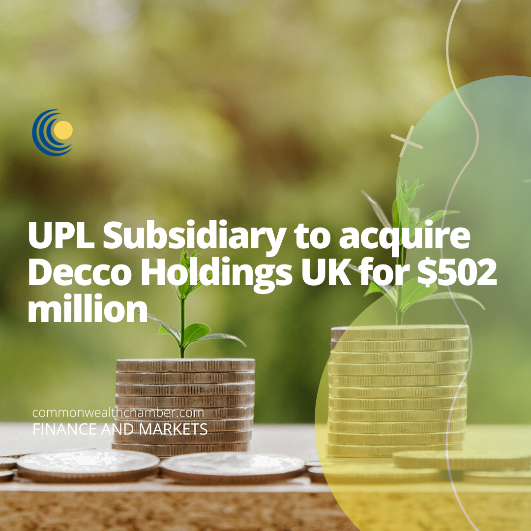 UPL Subsidiary to acquire Decco Holdings UK for $502 million